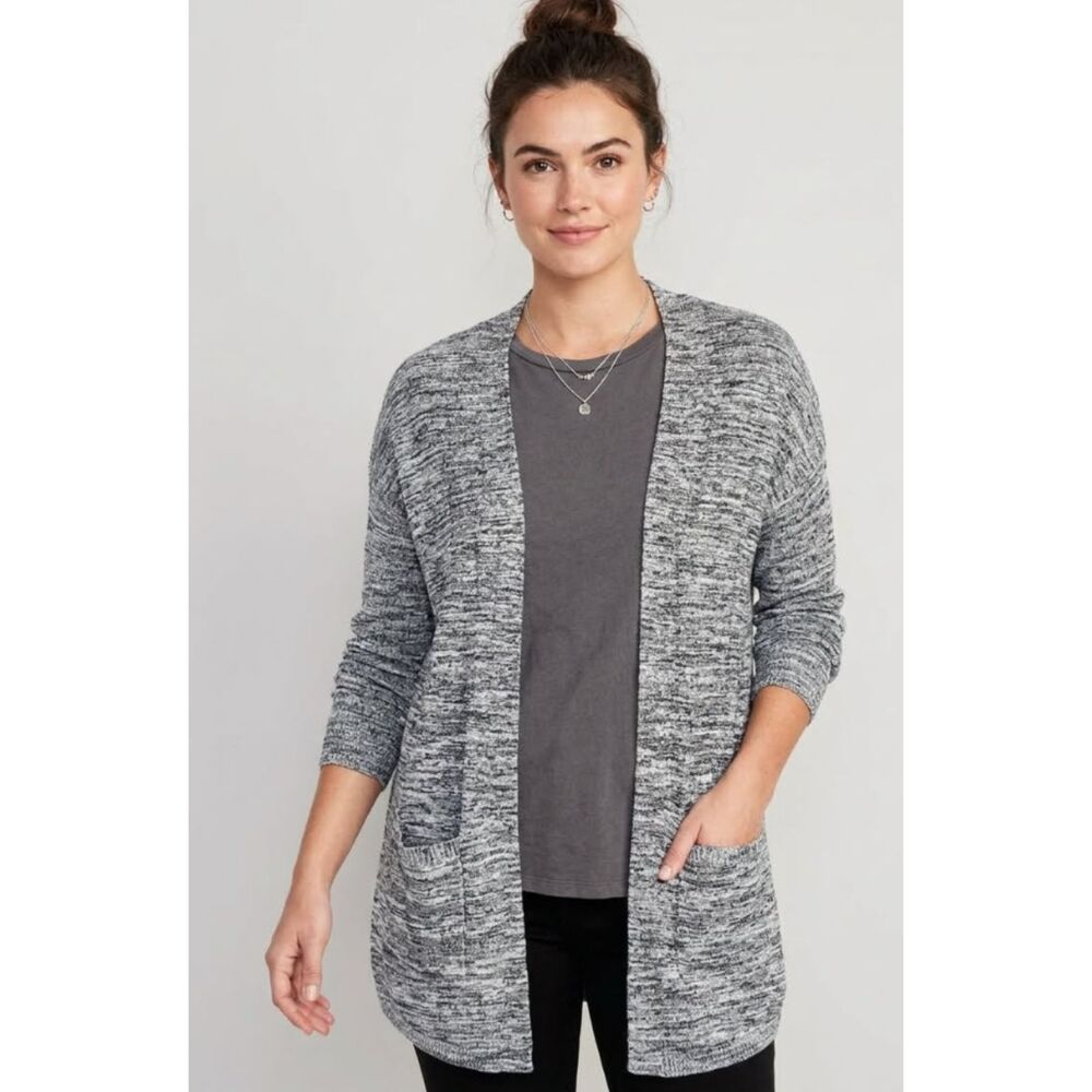 LOFT Knit Pocket Open Front Cardigan Women's Size XS
